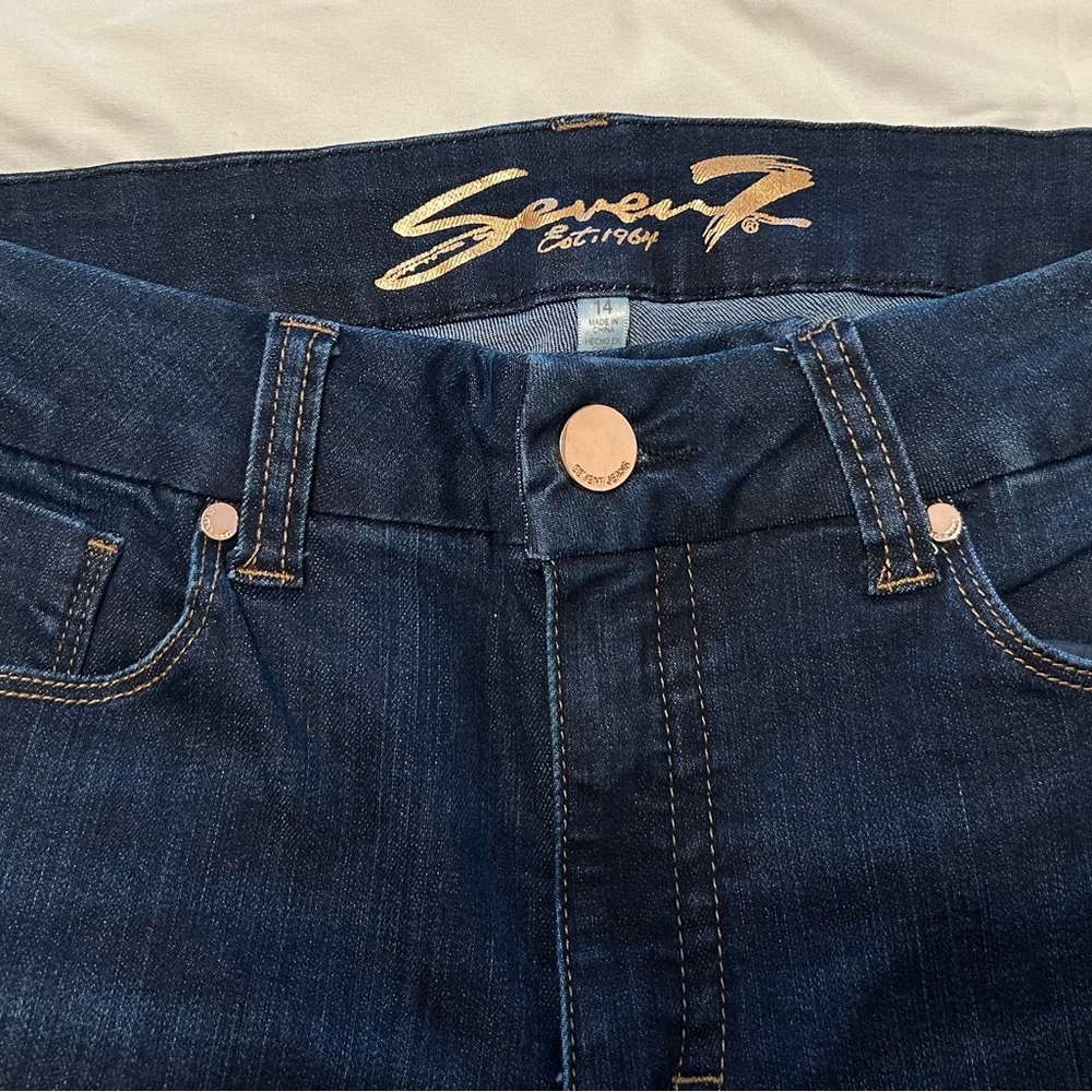 Seven7 Women's Dark Blue Jeans